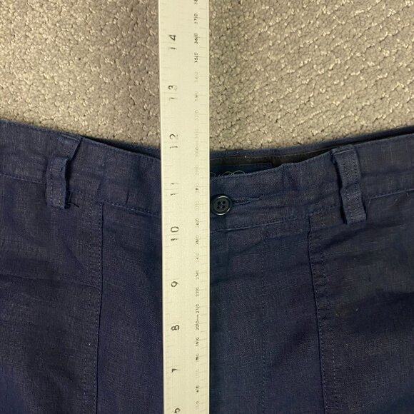 Brooks Brothers Irish Linen Shorts Men's 33 Blue 100% Linen - Picture 7 of 10